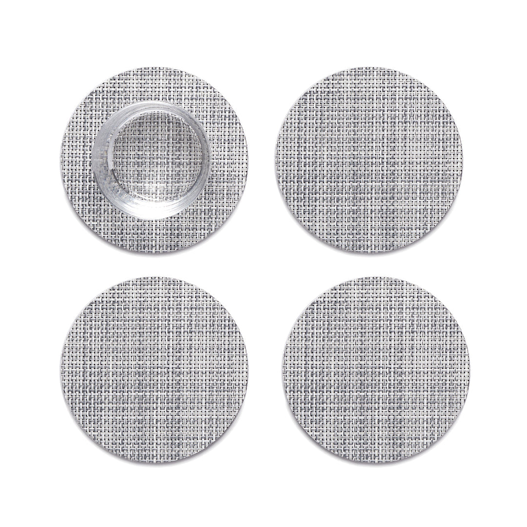 Mini Basketweave Set Of 4 Coasters Chilewich Chw 100743 002 15
