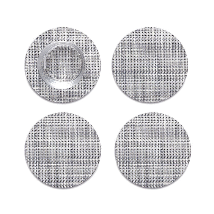 Mini Basketweave Set Of 4 Coasters Chilewich Chw 100743 002 15