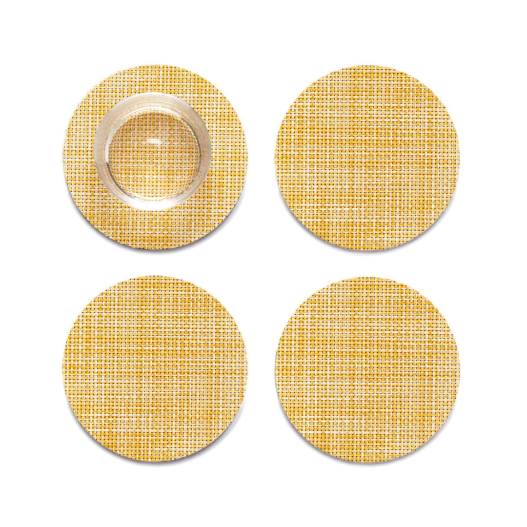 Mini Basketweave Set Of 4 Coasters Chilewich Chw 100743 002 16