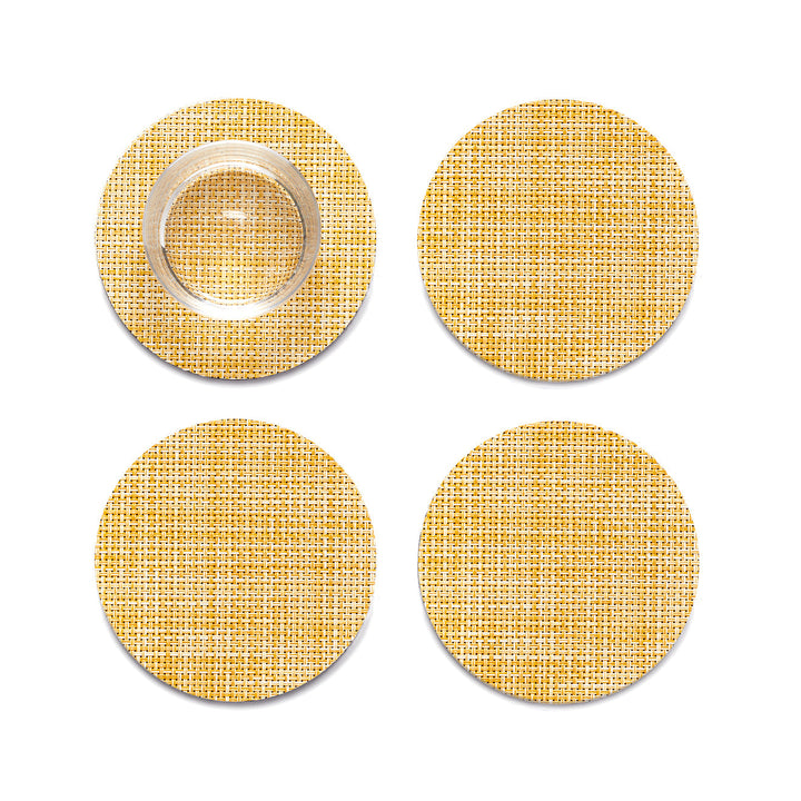 Mini Basketweave Set Of 4 Coasters Chilewich Chw 100743 002 16