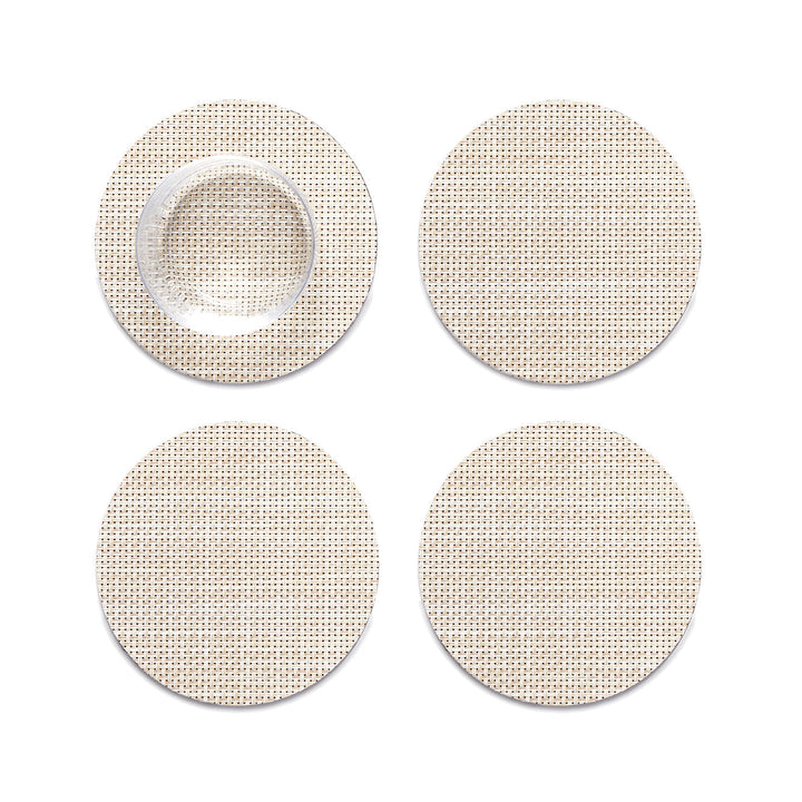 Mini Basketweave Set Of 4 Coasters Chilewich Chw 100743 002 17