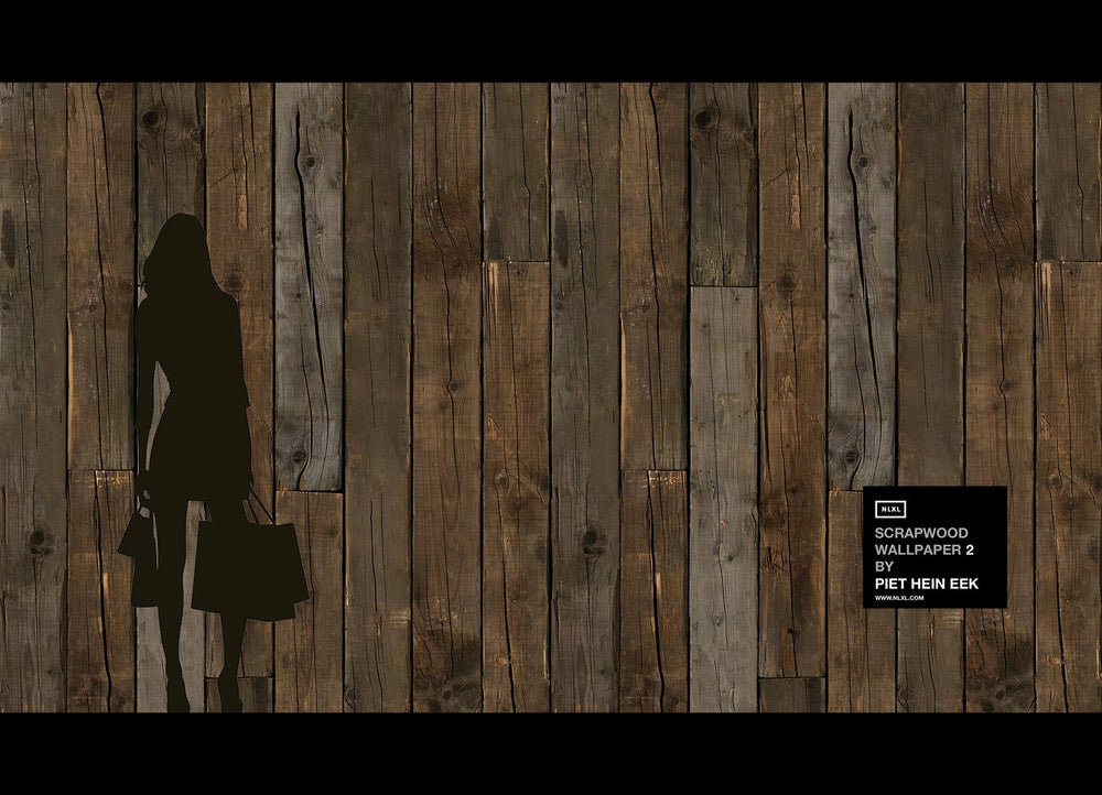 No. 10 Scrapwood Wallpaper design by Piet Hein Eek for NLXL Wallpaper