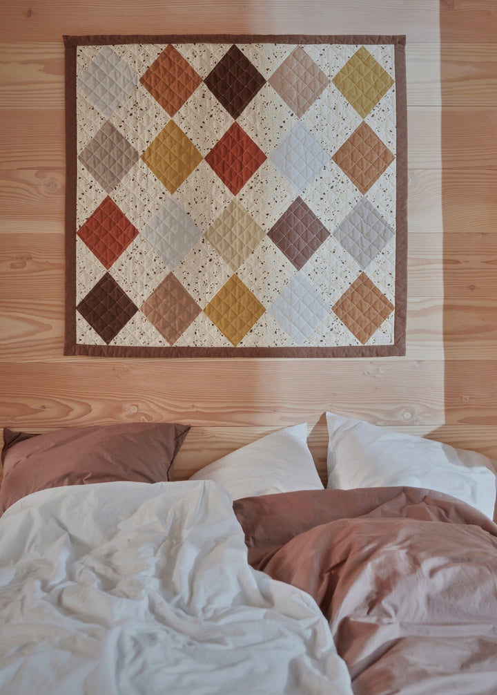 Quilted Aya Wall Rug Large Brown By Oyoy L300292 2