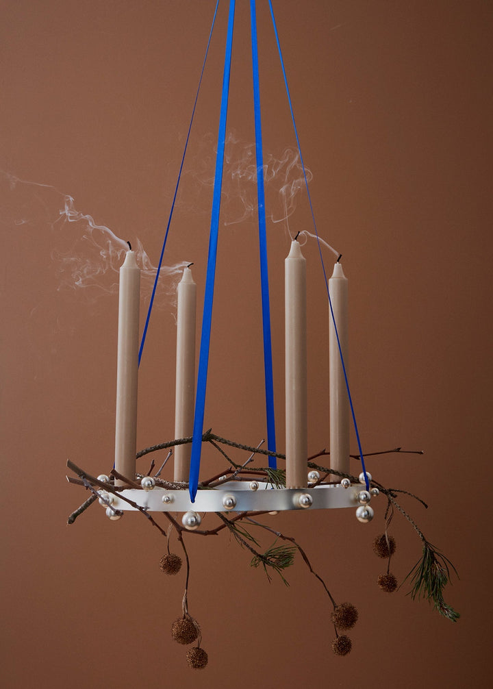 Pearl Advent Candleholder Silver By Oyoy 4