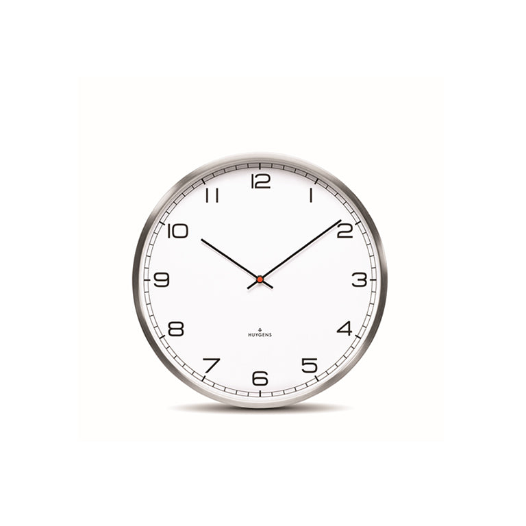 One25 Silent Wall Clock White Arabic by Huygens