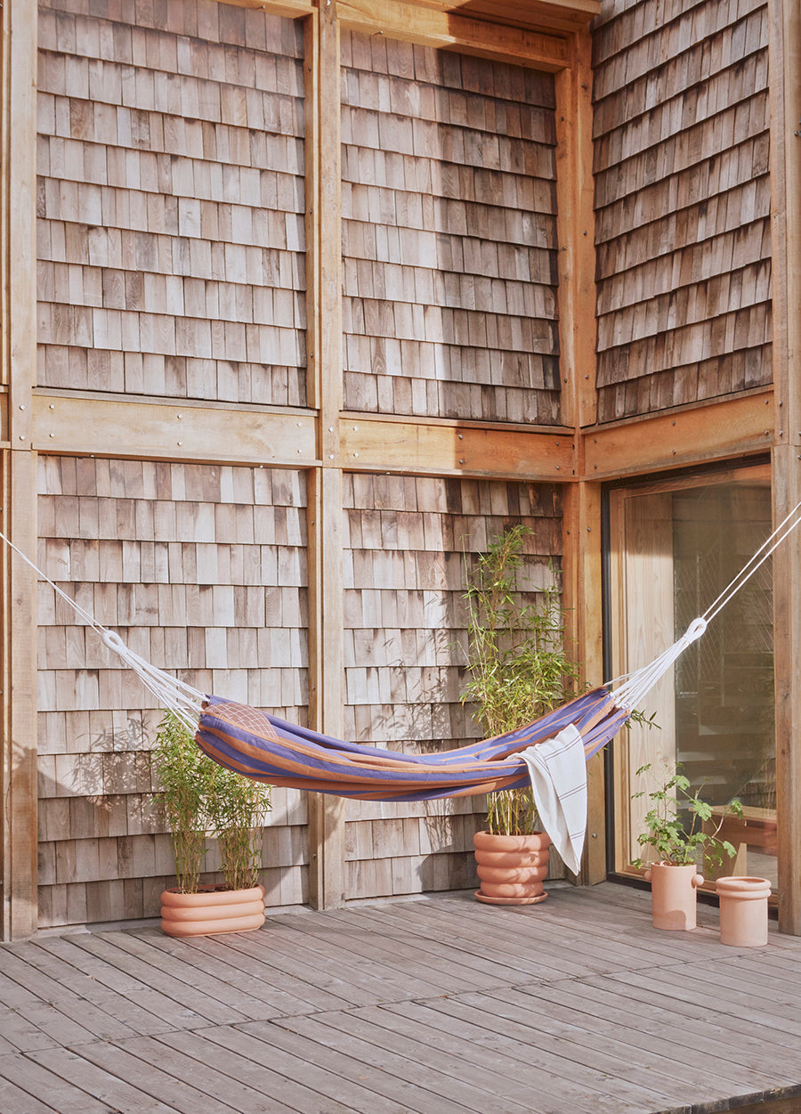 outdoor kyoto hammock caramel blue 2