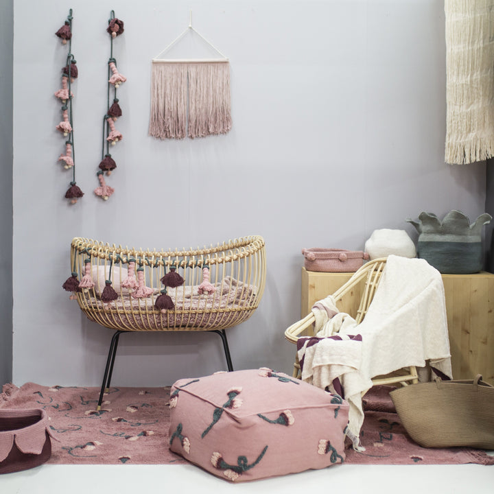 English Garden Pouffe In Ash Rose Design By Lorena Canals 7