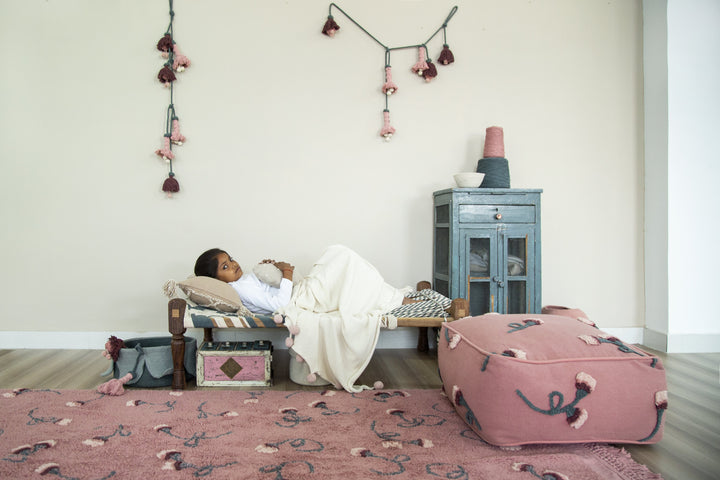 English Garden Pouffe In Ash Rose Design By Lorena Canals 14