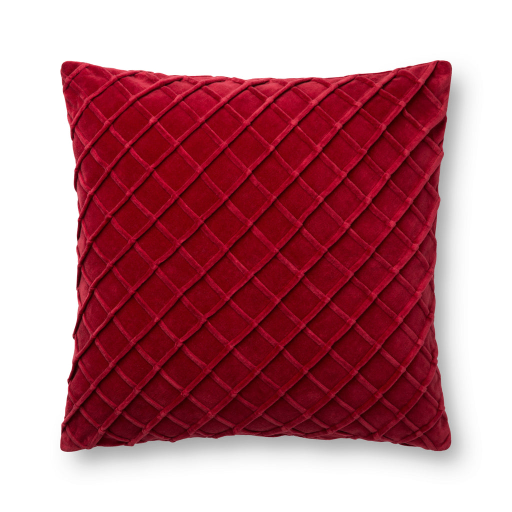 Red Velvet Pillow by Loloi