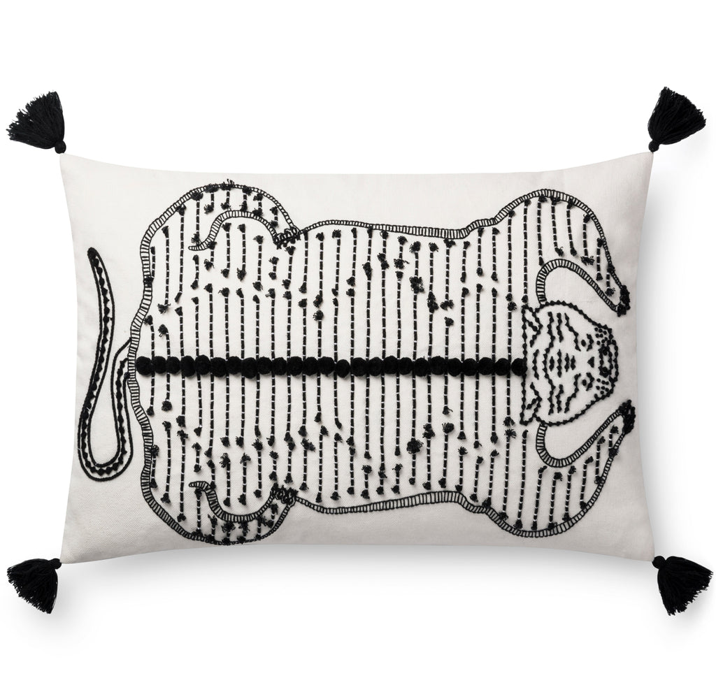 White & Black Pillow by Justina Blakeney