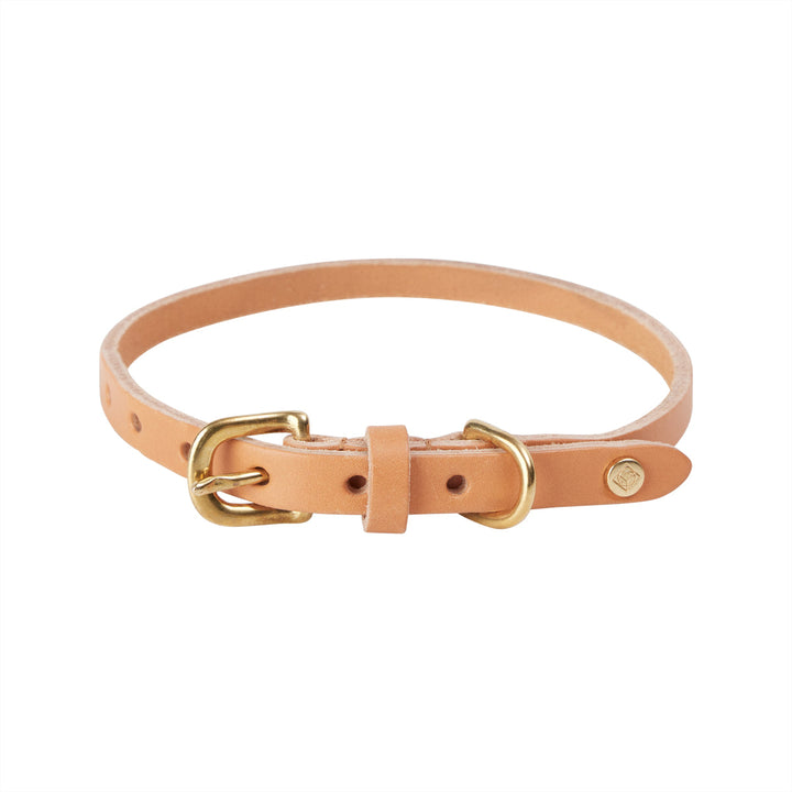 robin dog collar natural 2