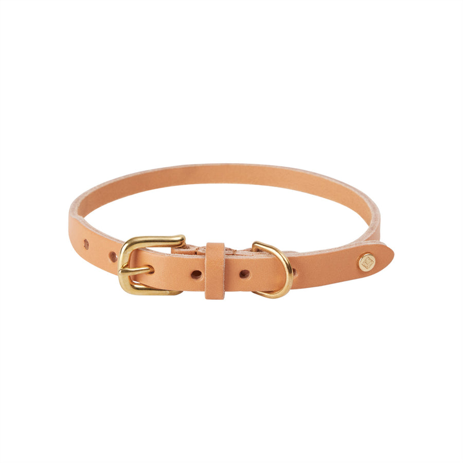 robin dog collar natural 1