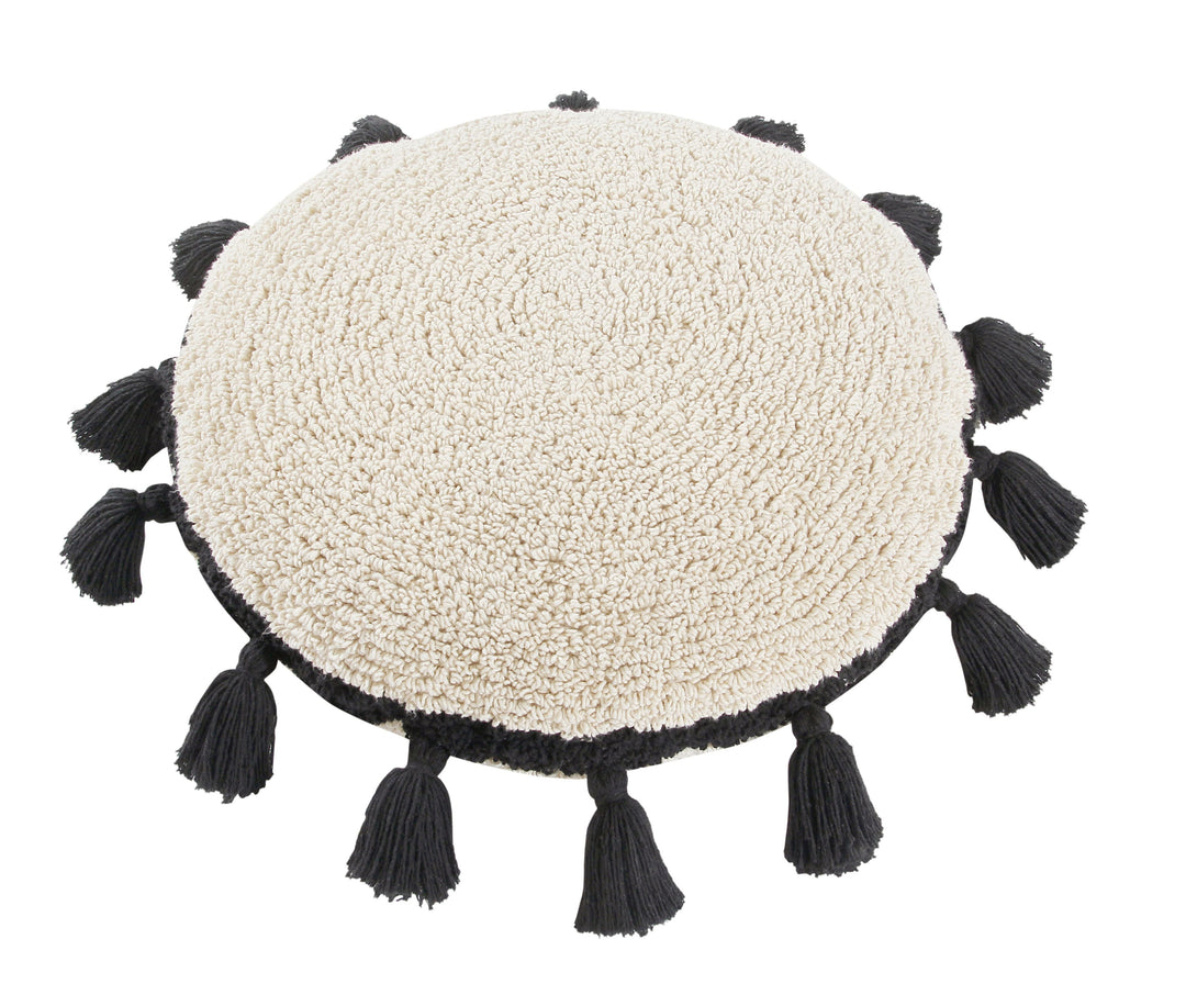 Circle Cushion in Black design by Lorena Canals