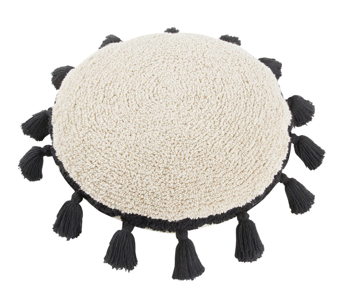 Circle Cushion in Black design by Lorena Canals