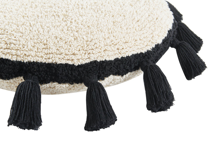 Circle Cushion in Black design by Lorena Canals