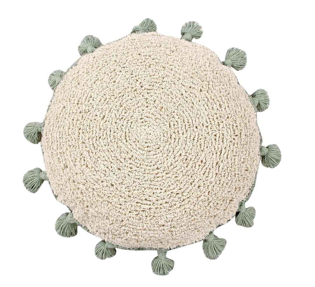 Circle Cushion in Green design by Lorena Canals