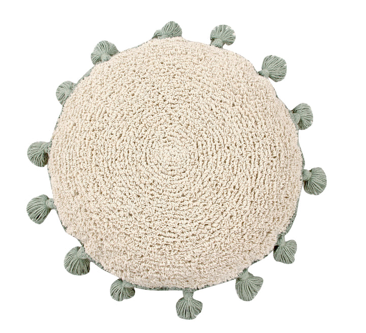 Circle Cushion in Green design by Lorena Canals