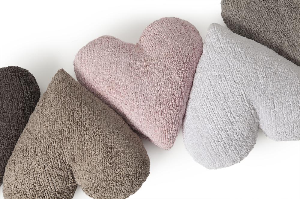 Heart Cushion in Pink