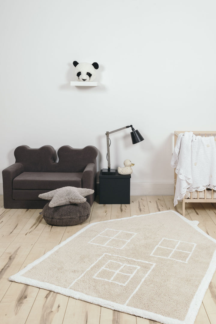 Star Cushion in Light Grey design by Lorena Canals