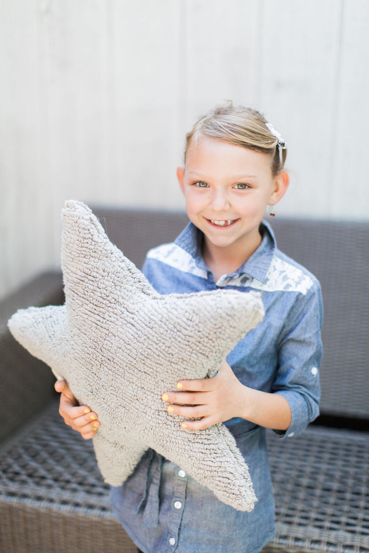 Star Cushion in Light Grey design by Lorena Canals