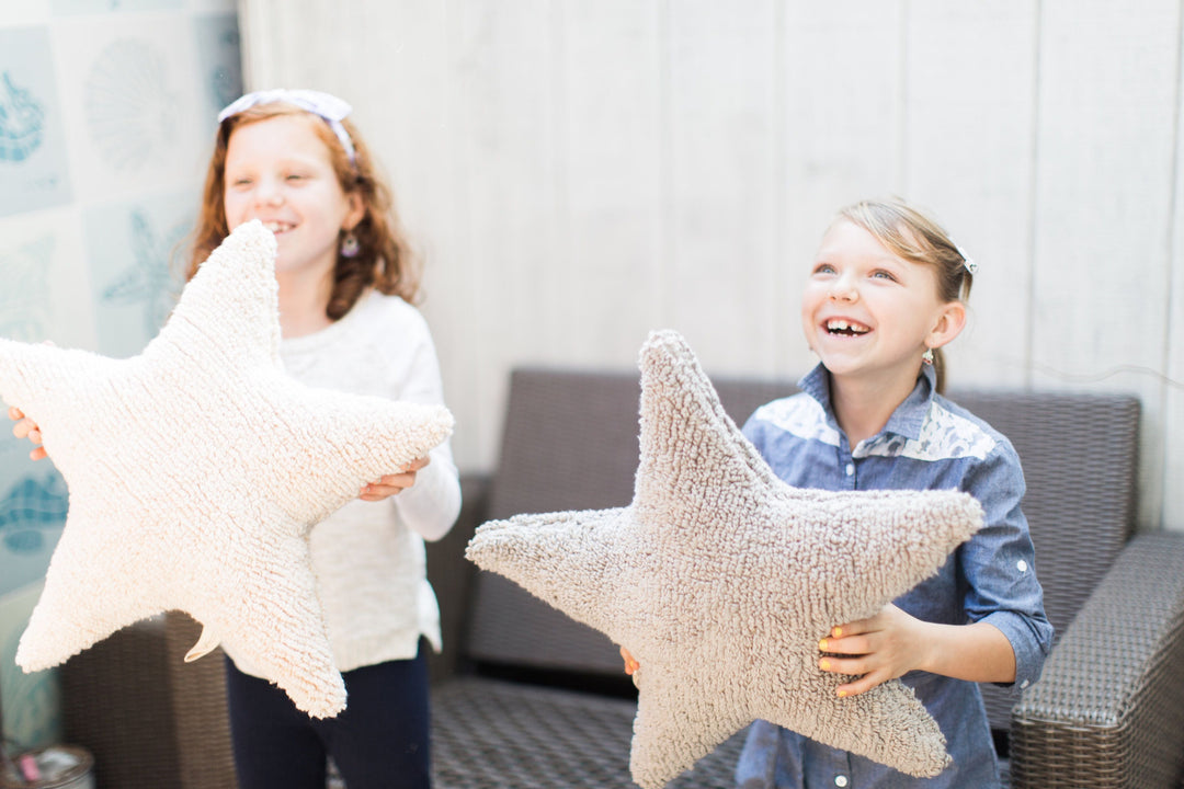 Star Cushion in Light Grey design by Lorena Canals