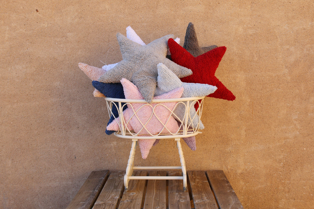 Star Cushion in Light Grey design by Lorena Canals