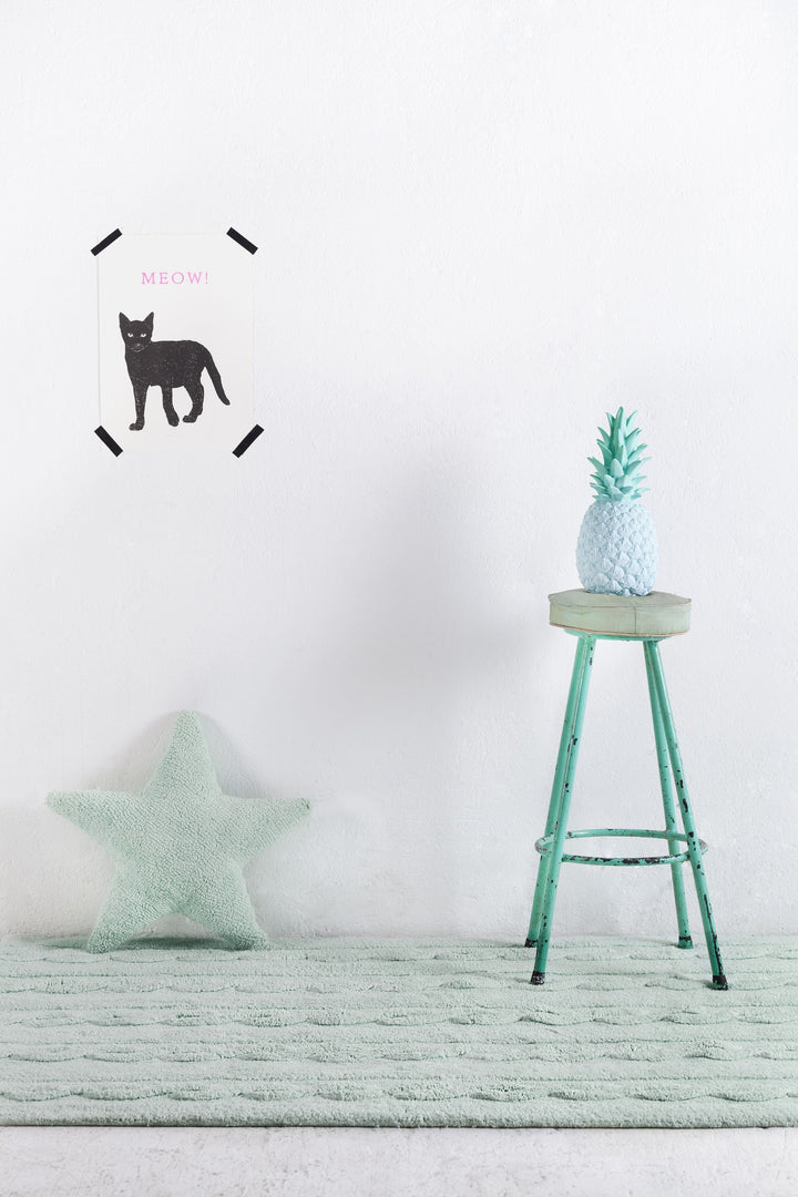 Star Cushion in Soft Mint design by Lorena Canals