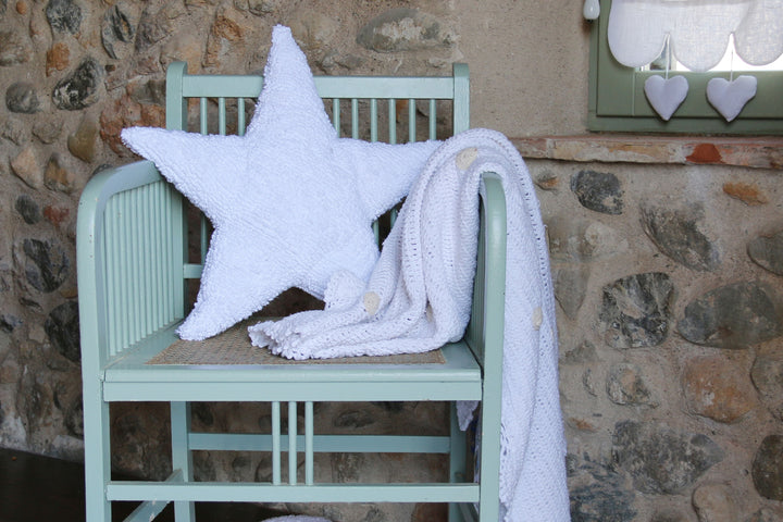 Star Cushion in White design by Lorena Canals