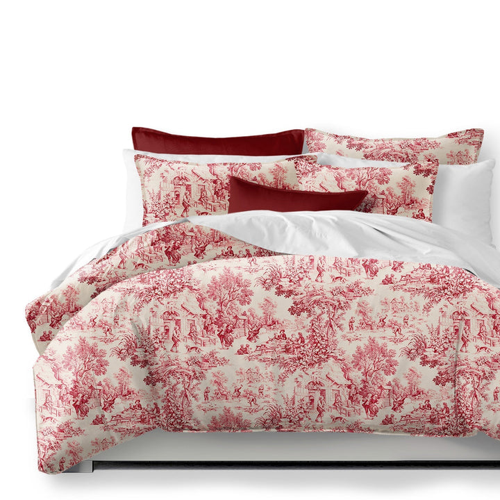 maison toile red bedding by 6ix tailors mai gen red cmf fd 3pc 1