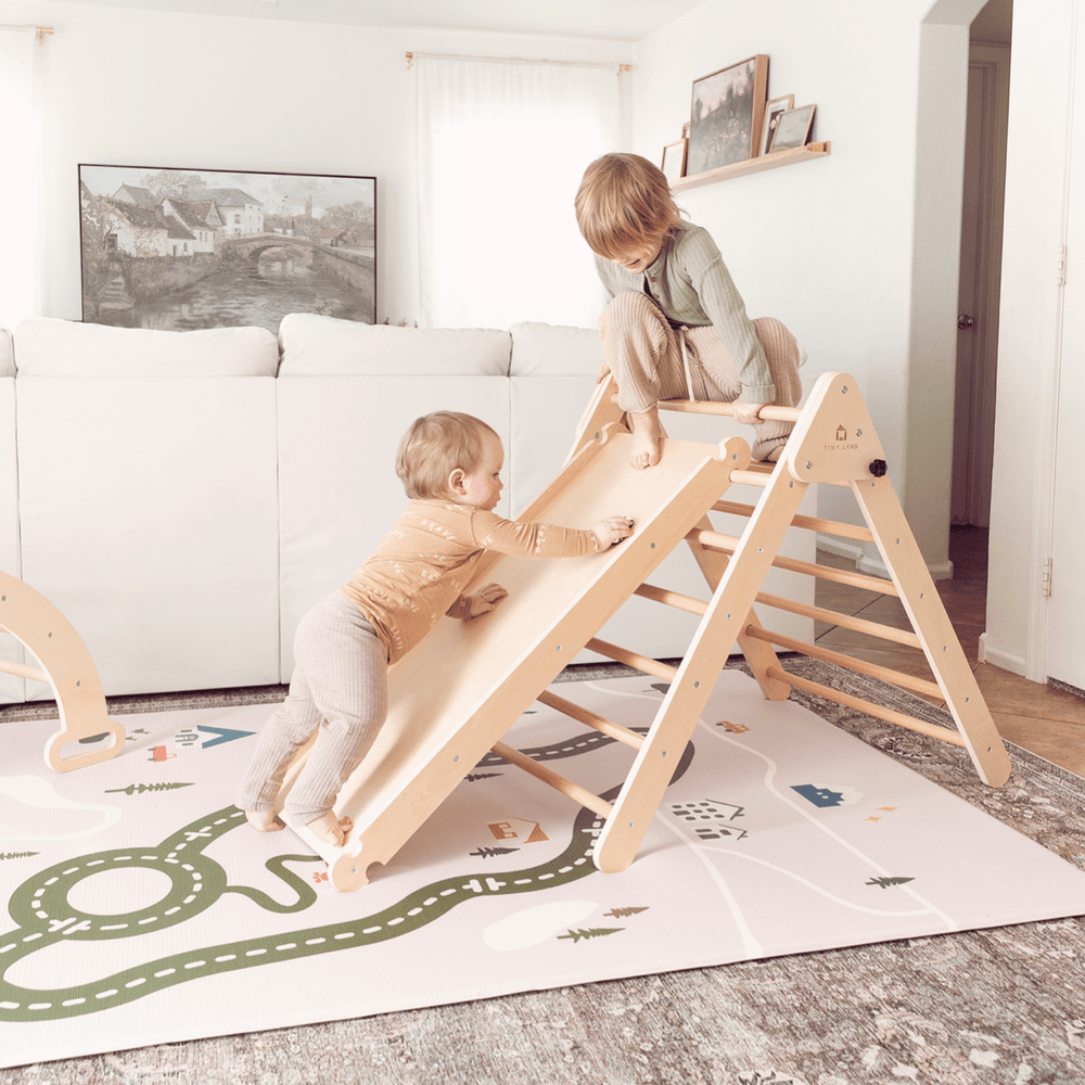 Tiny Land® Double Sided Baby Playmat Forest Track Wonder 9