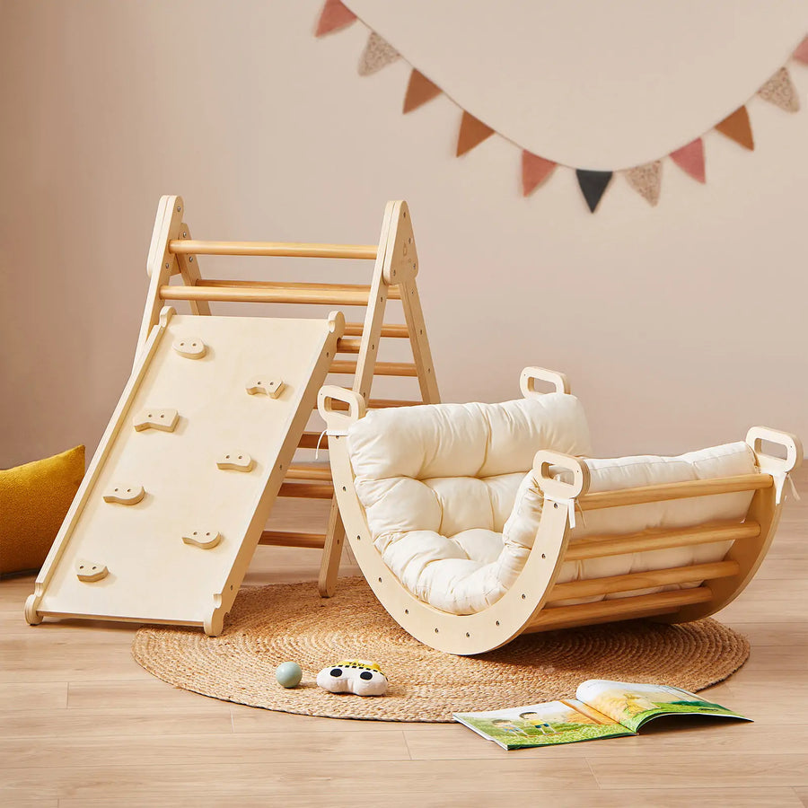 Tiny Land® 7 In 1 Montessori Climbing Set With Play Pad 1