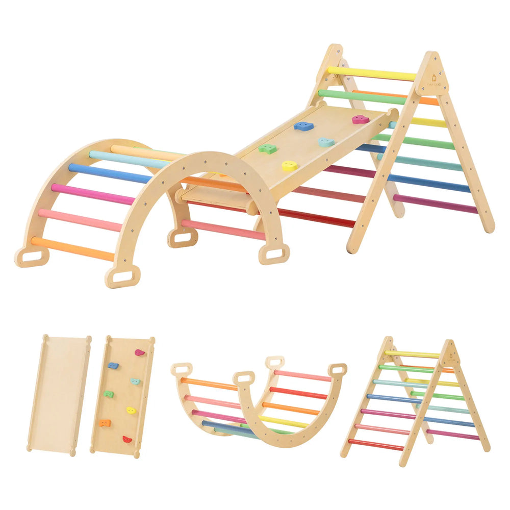 Tiny Land® 7 In 1 Rainbow Climbing Set 10