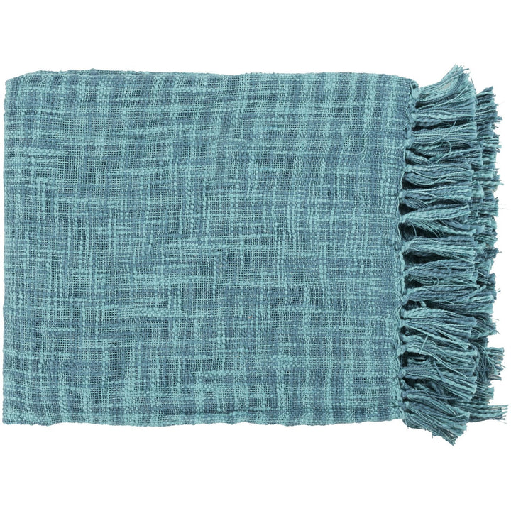 Tori TOR-001 Woven Throw in Teal by Surya