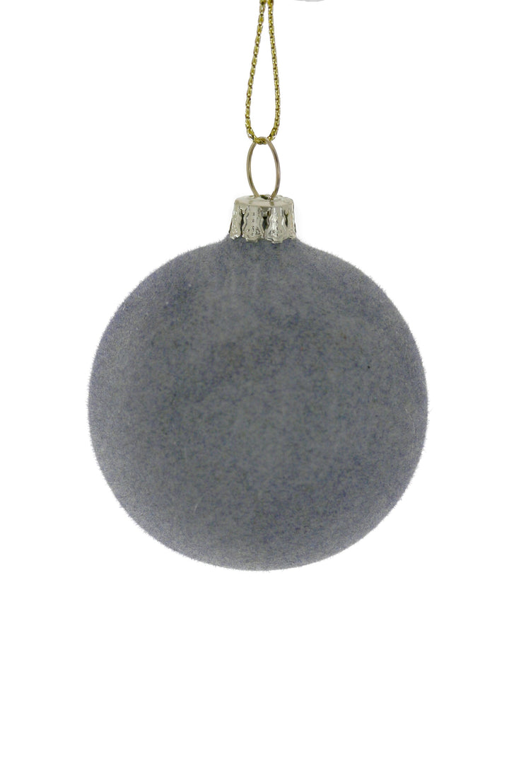 velvet ball holiday ornament in various colors 5