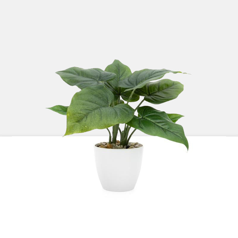 villa 4 5 diameter faux potted 10 plant in calla leaf design by torre tagus 1