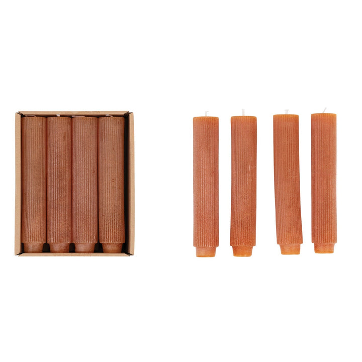 Pleated Taper Candles - Set of 12