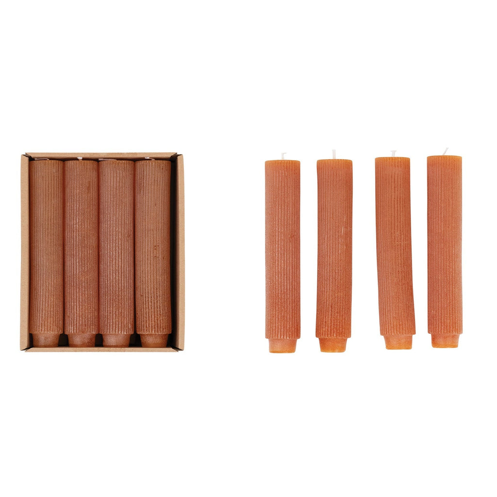 Pleated Taper Candles - Set of 12