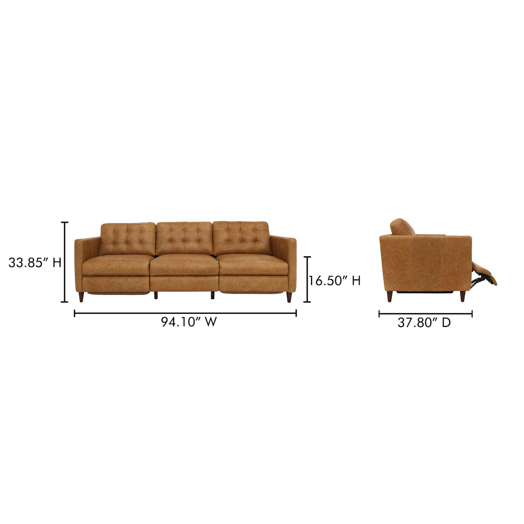 Bridgers Power Recliner Sofa Moes Home Collection Mhc Xq 1011 40 15