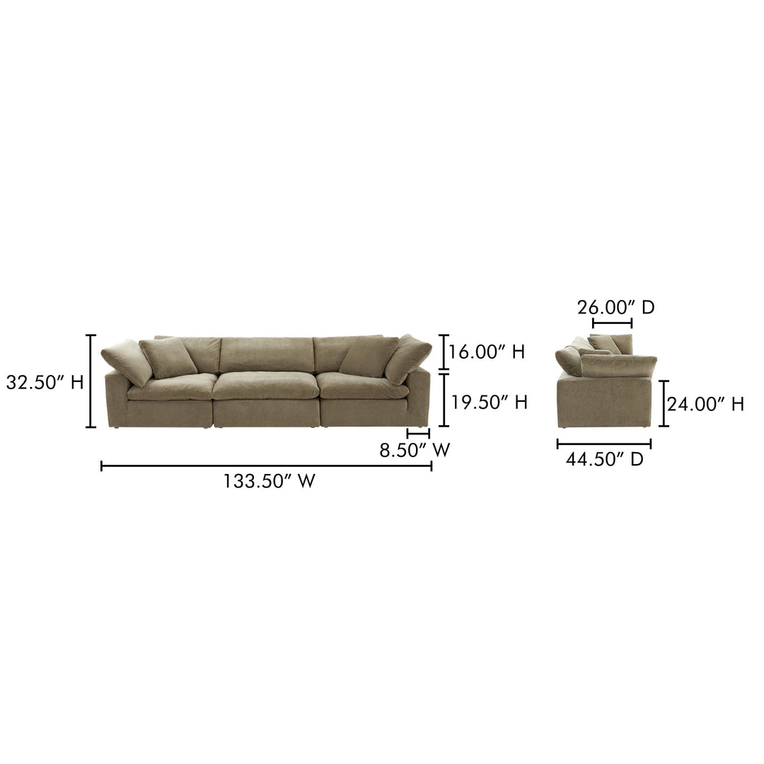 Clay Modular Sofa Moes Home Collection Mhc Yj 1026 49 27