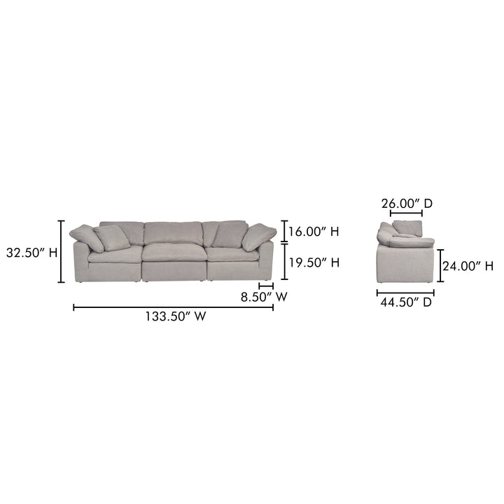 Clay Modular Sofa Moes Home Collection Mhc Yj 1026 49 25