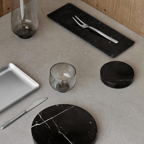 PESA Marble Tray 4.3in x .8in in Black