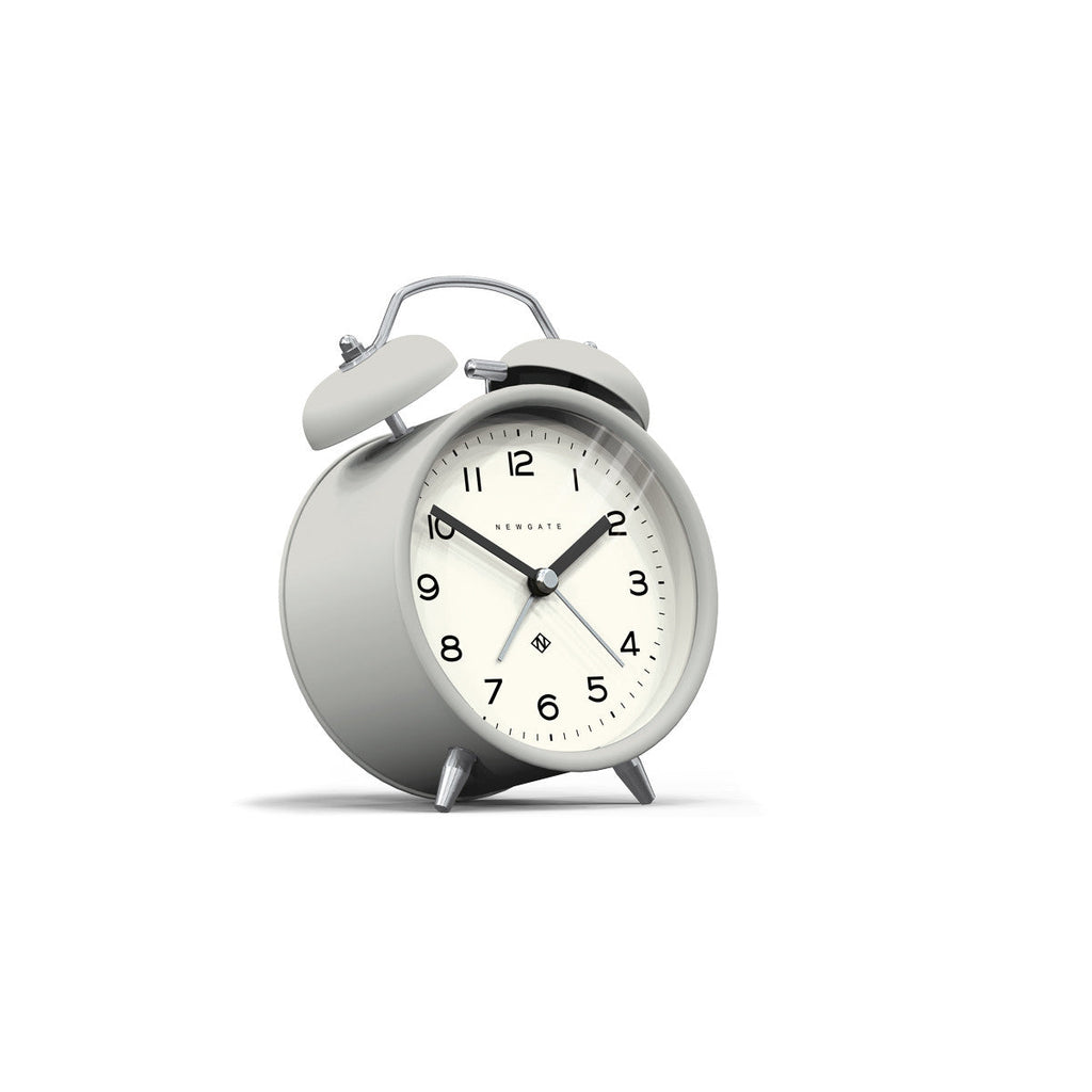 charlie bell echo alarm clock in posh grey design by newgate 2