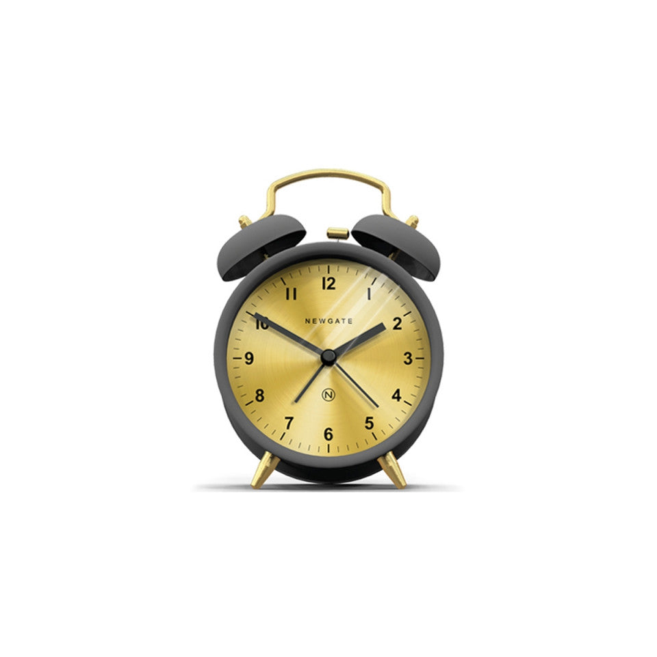 charlie bell alarm clock in gravity grey design by newgate 1