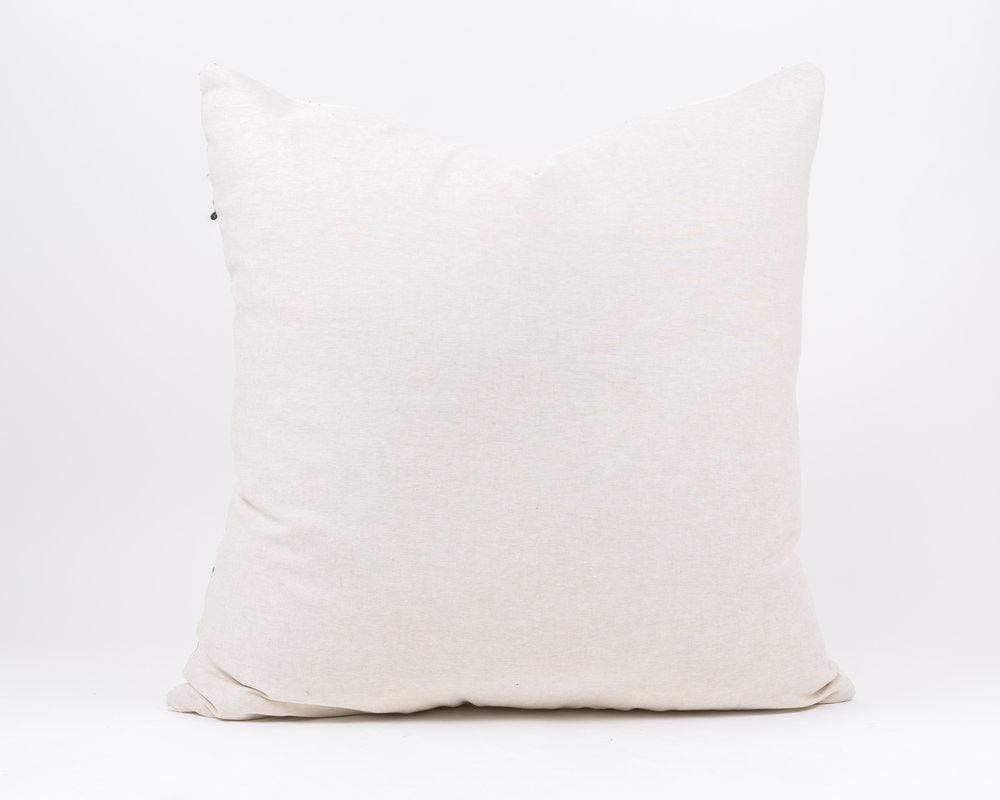 Dede White African Mud Cloth Pillow 2