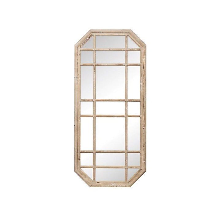 Octagon Wood Framed Mirror 2