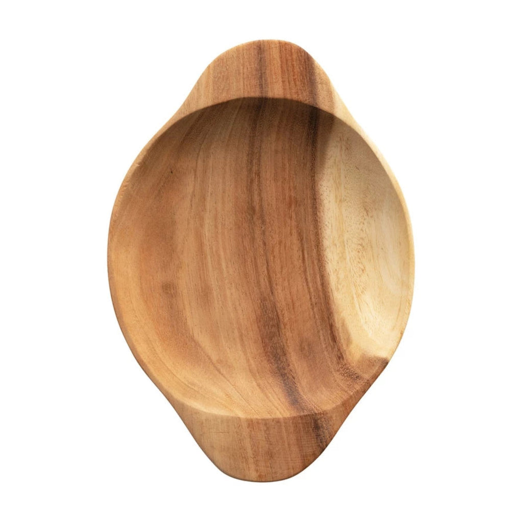 acacia wood bowl with handles 2
