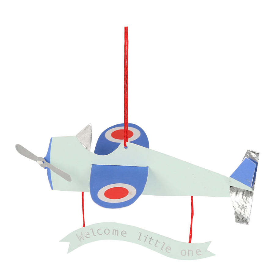Aeroplane Baby Card By Meri Meri 1