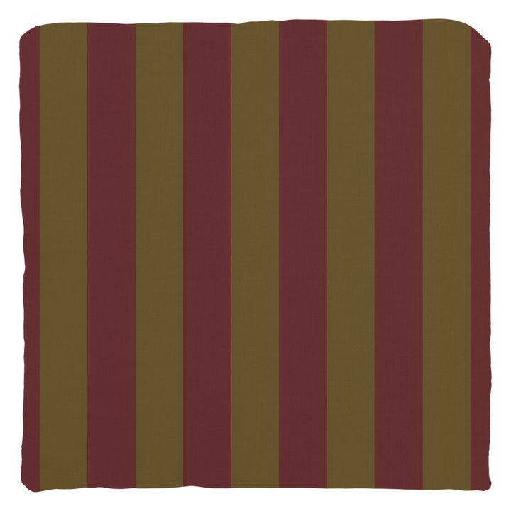 Olive Stripe Throw Pillow