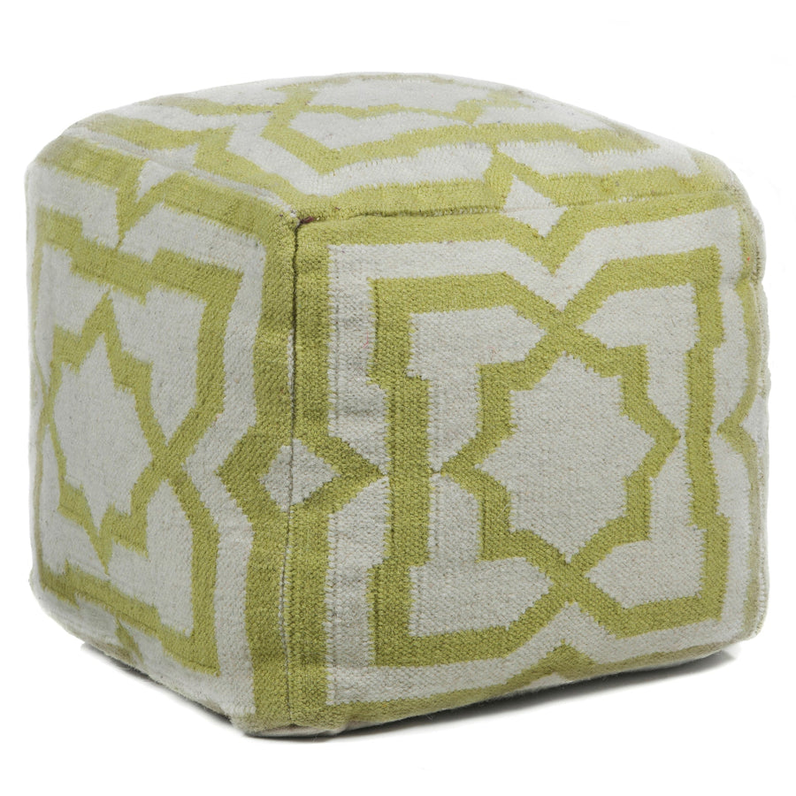 Hand Knitted Contemporary Wool Pou 136 Pouf Chandra Rugs 1