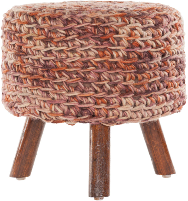 Ida Handmade Contemporary Wool Stool Chandra Rugs Ida40400 Stool 5